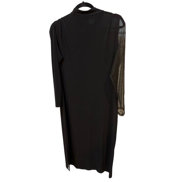 DKNY Black Evening Goth Dress Women’s Large L Gothic Elegant Party Formal - Picture 5 of 9